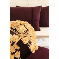 Kussen ruit aubergine 57x35cm